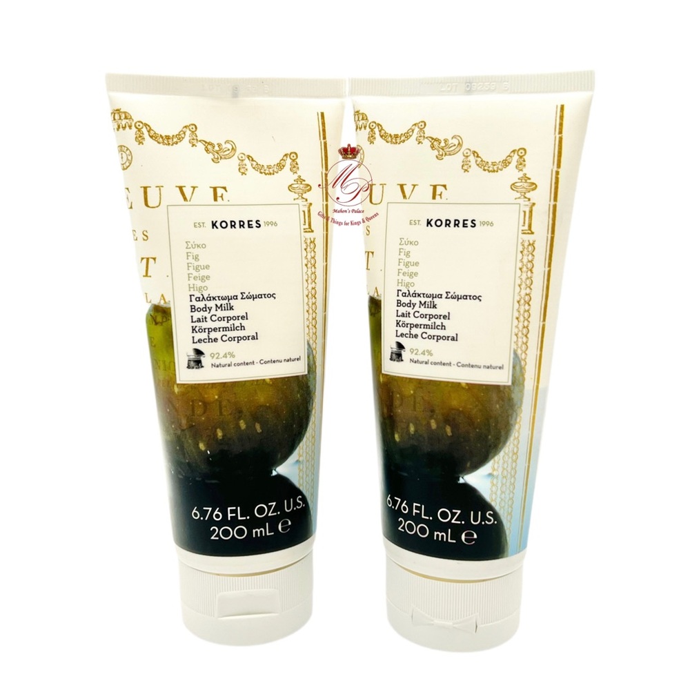 KORRES Fig Moisturising Body Milk 92.4% Natural 6.76 fl oz / 200 ml
